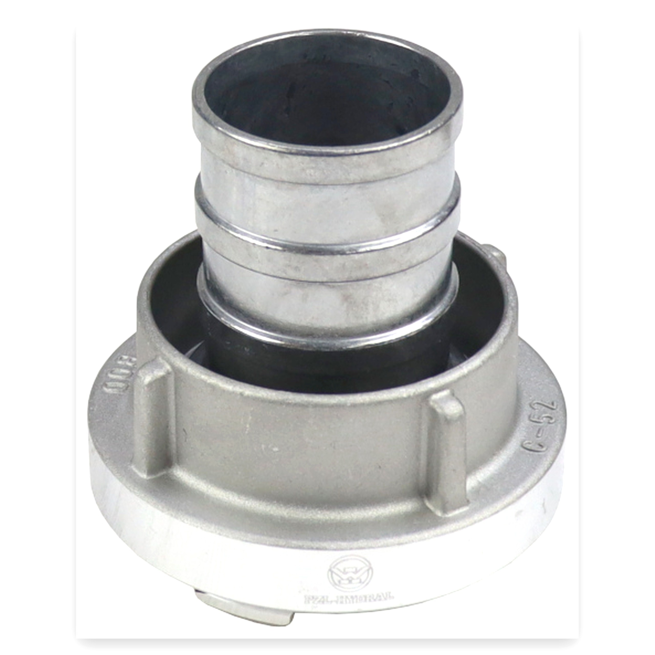 bed6079ae6f795831c9528c8cb6b0550.jpg Łącznik ssawny STORZ 52 z tuleją pod wąż 52 mm aluminiowy PZL HYDRAL