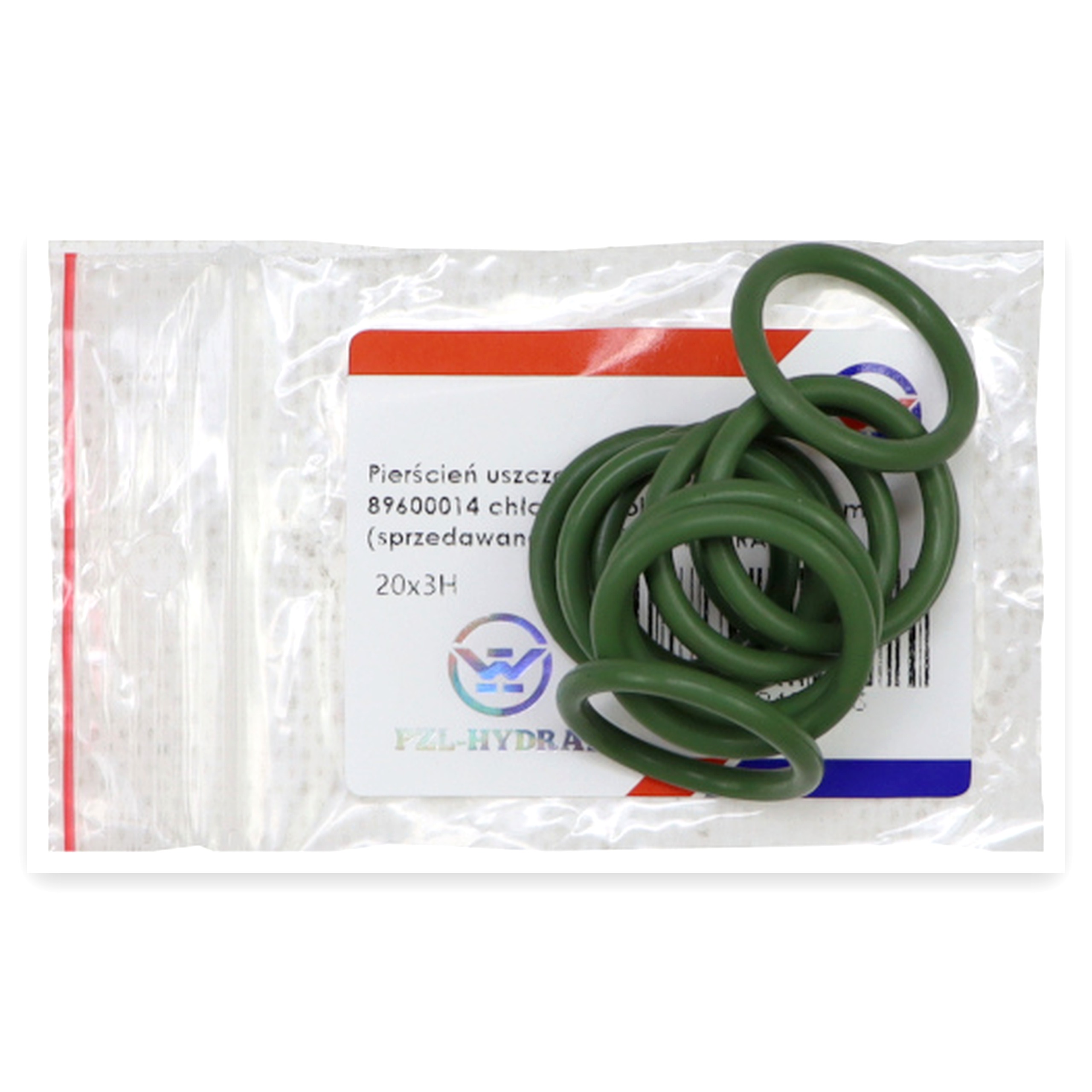 c0a5e22a35df575c7cea9f37dbbae4a3.jpg Pierścień uszczelniający O-ring 20x3 oring 89600014 chłodnica oleju Fluoroelastomer Viton PZL HYDRAL (sprzedawane po 10 szt - cena za szt )