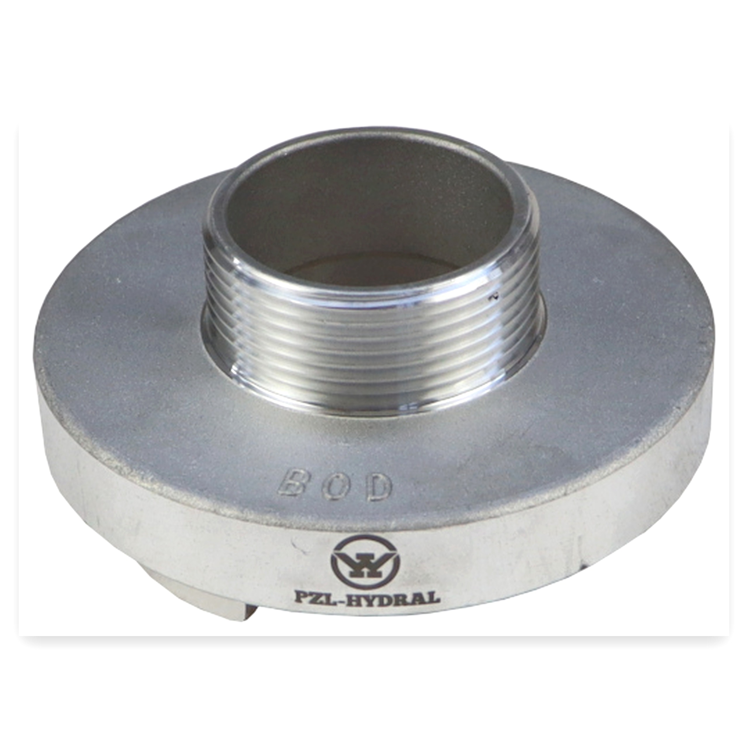 cf559096d2fa3341daf9cde03f35c66c.jpg Nasada aluminiowa STORZ 52 mm z gwintem zewnętrznym 1 1/2" PZL HYDRAL