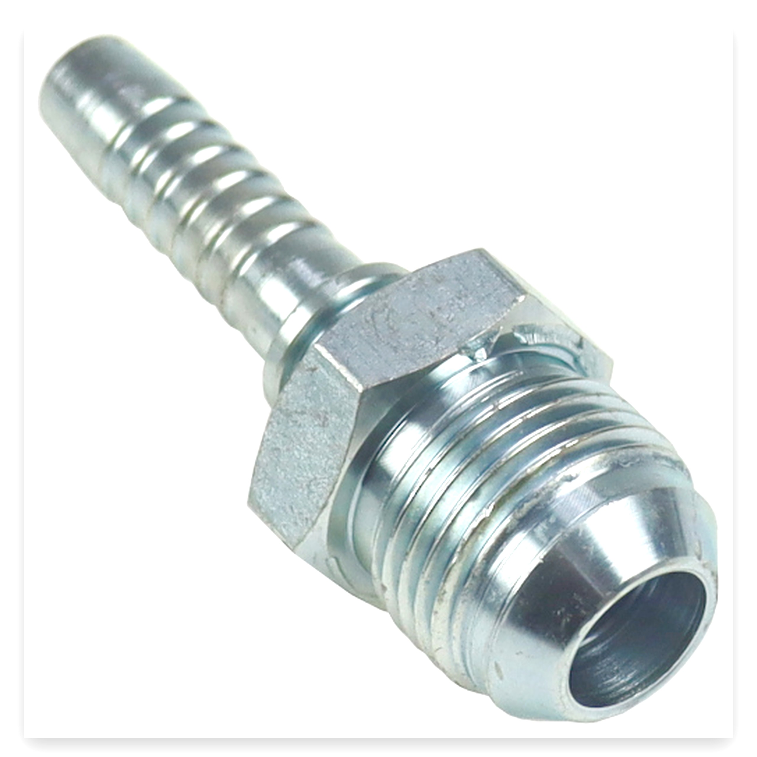 d664b3204ee194fa07e5bf6a1c3caa56.jpg Końcówka zakucie hydrauliczne JIC AGJ DN10 7/8 - 14 UNF (sprzedawane
