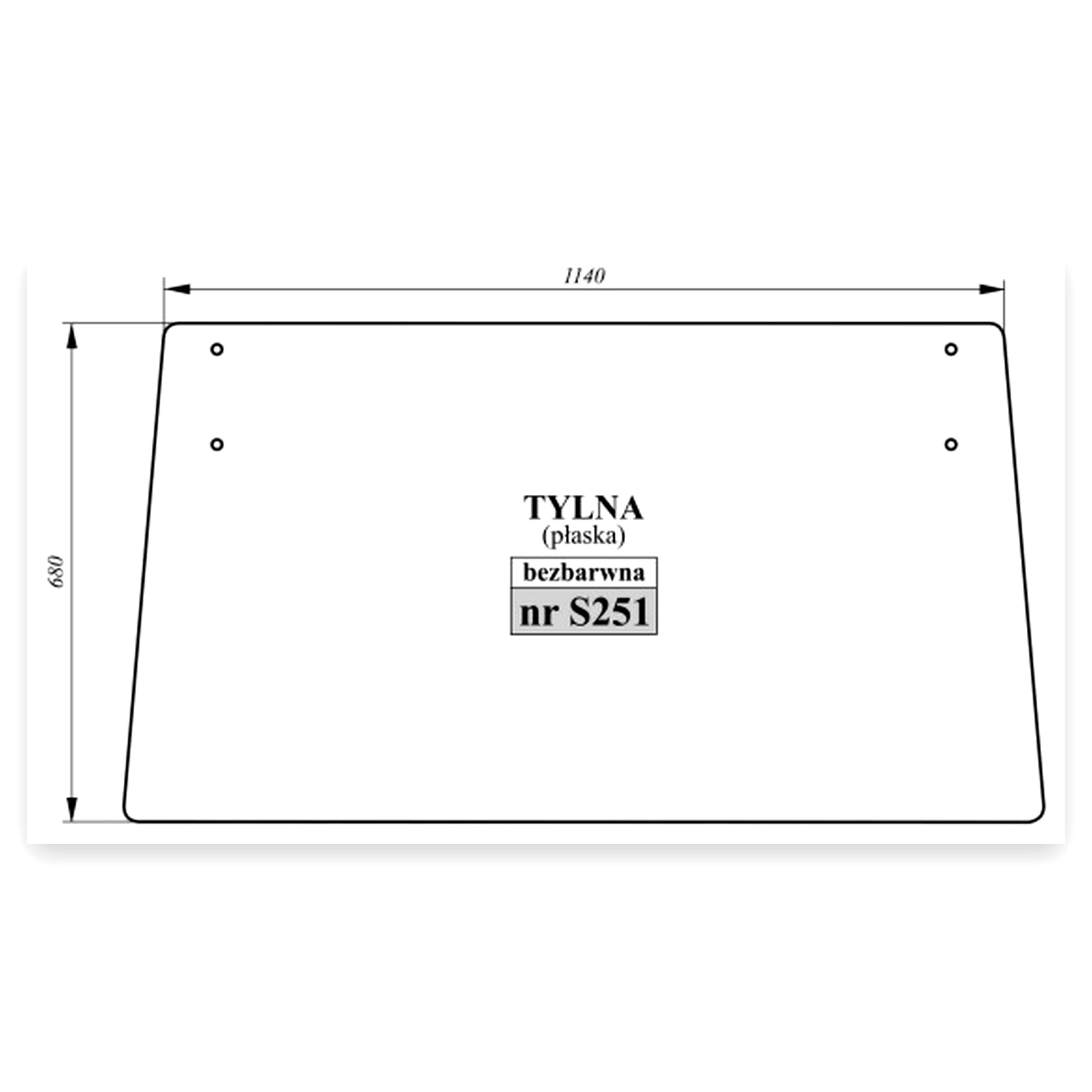 dd9343ead874b86ee04a0b5a39346170.jpg Szyba tylna Case do ciągnika Case 433