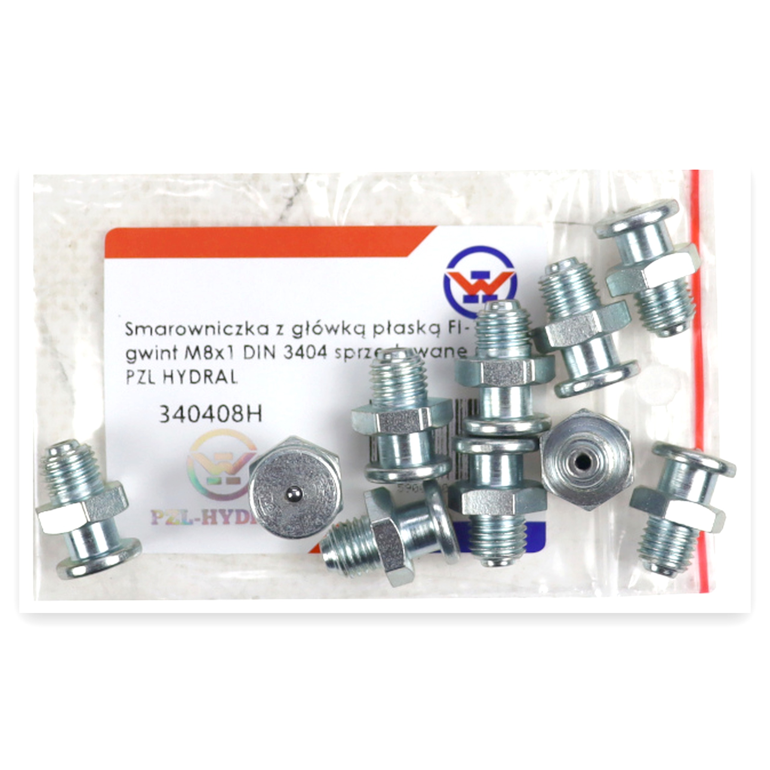 eaa61fdd84638b3f2a07e75f1265b7ec.jpg Smarowniczka z główką płaską FI-12 gwint M8x1 DIN 3404 sprzedawane po 10 PZL HYDRAL