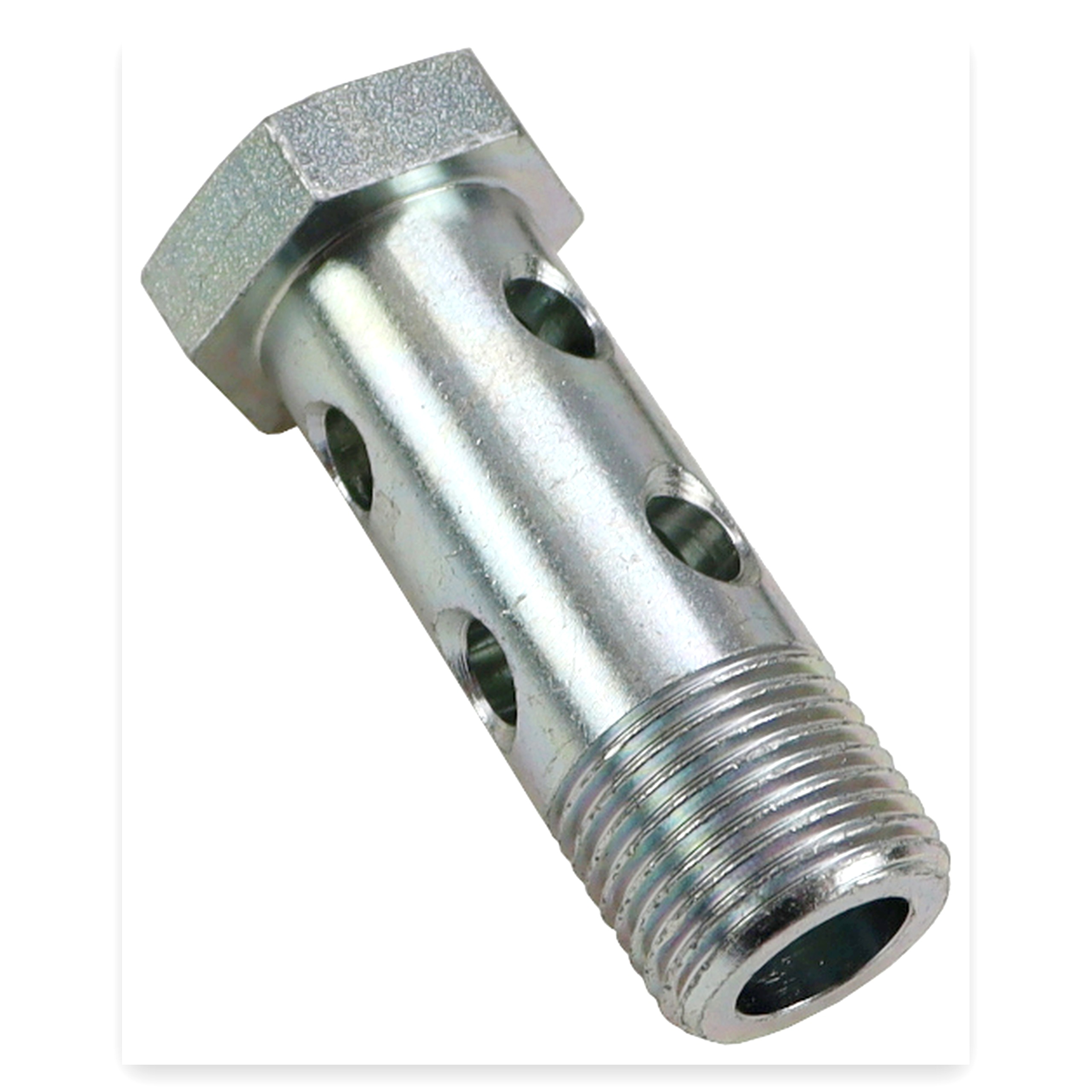 Śruba przelewowa calowa podwójna G1/2" klucz 27