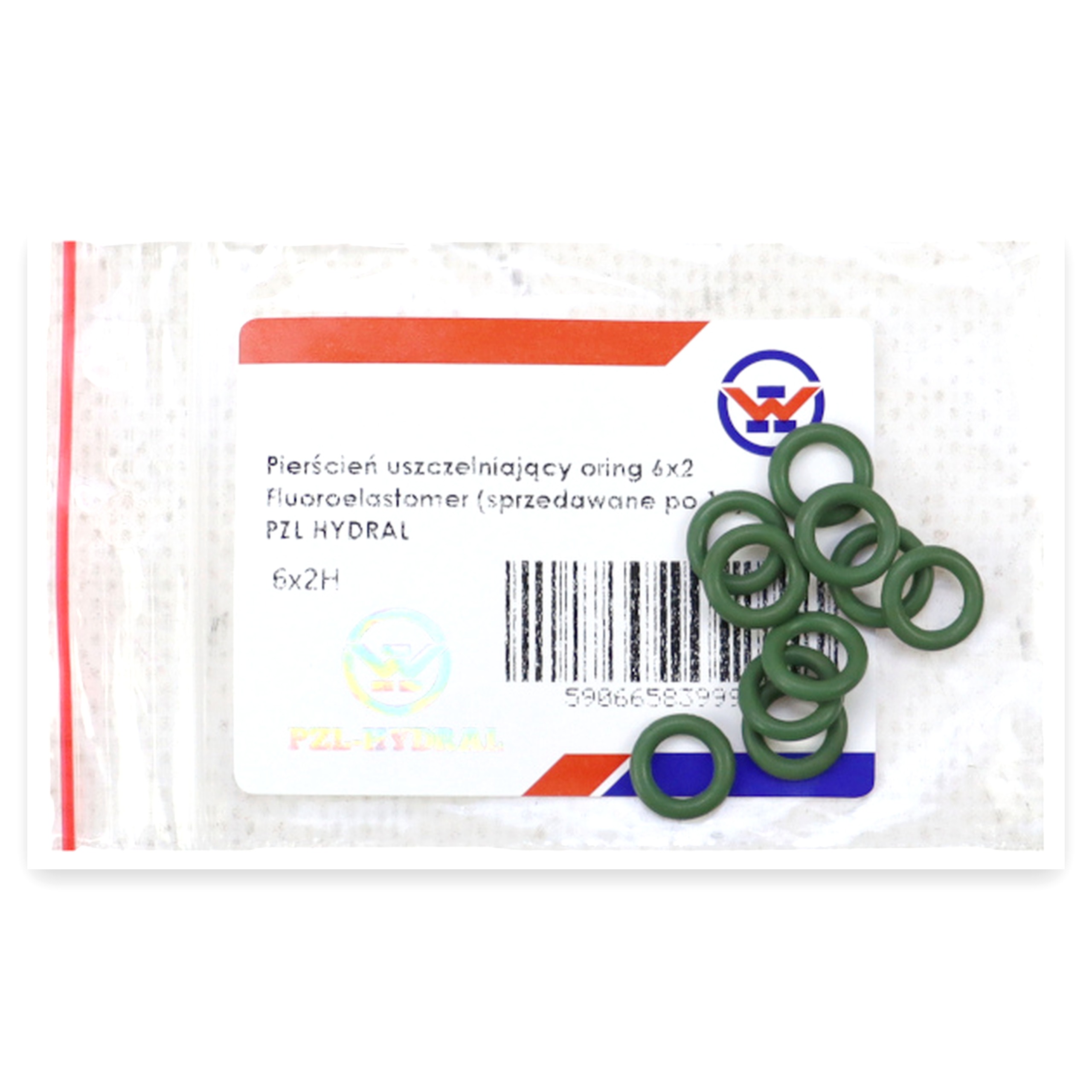 f18dea61899c9313f04bc27f24409467.jpg Pierścień uszczelniający O-ring 6x2 oring Fluoroelastomer Viton PZL HYDRAL (sprzedawane po 10 szt - cena za szt )
