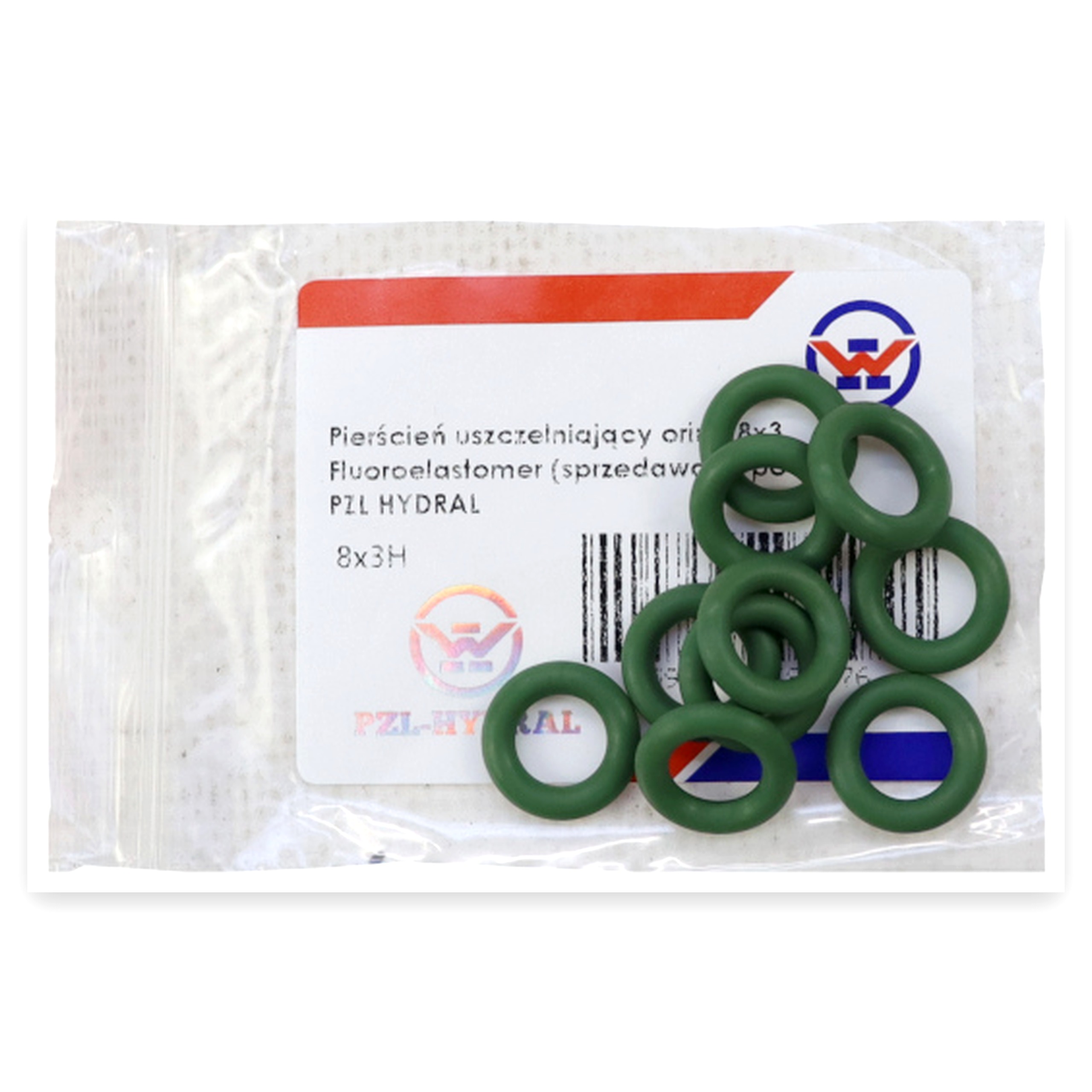 f44370626faa09bde2e859d82f3dc150.jpg Pierścień uszczelniający O-ring 8x3 oring Fluoroelastomer Viton PZL HYDRAL (sprzedawane po 10 szt - cena za szt )