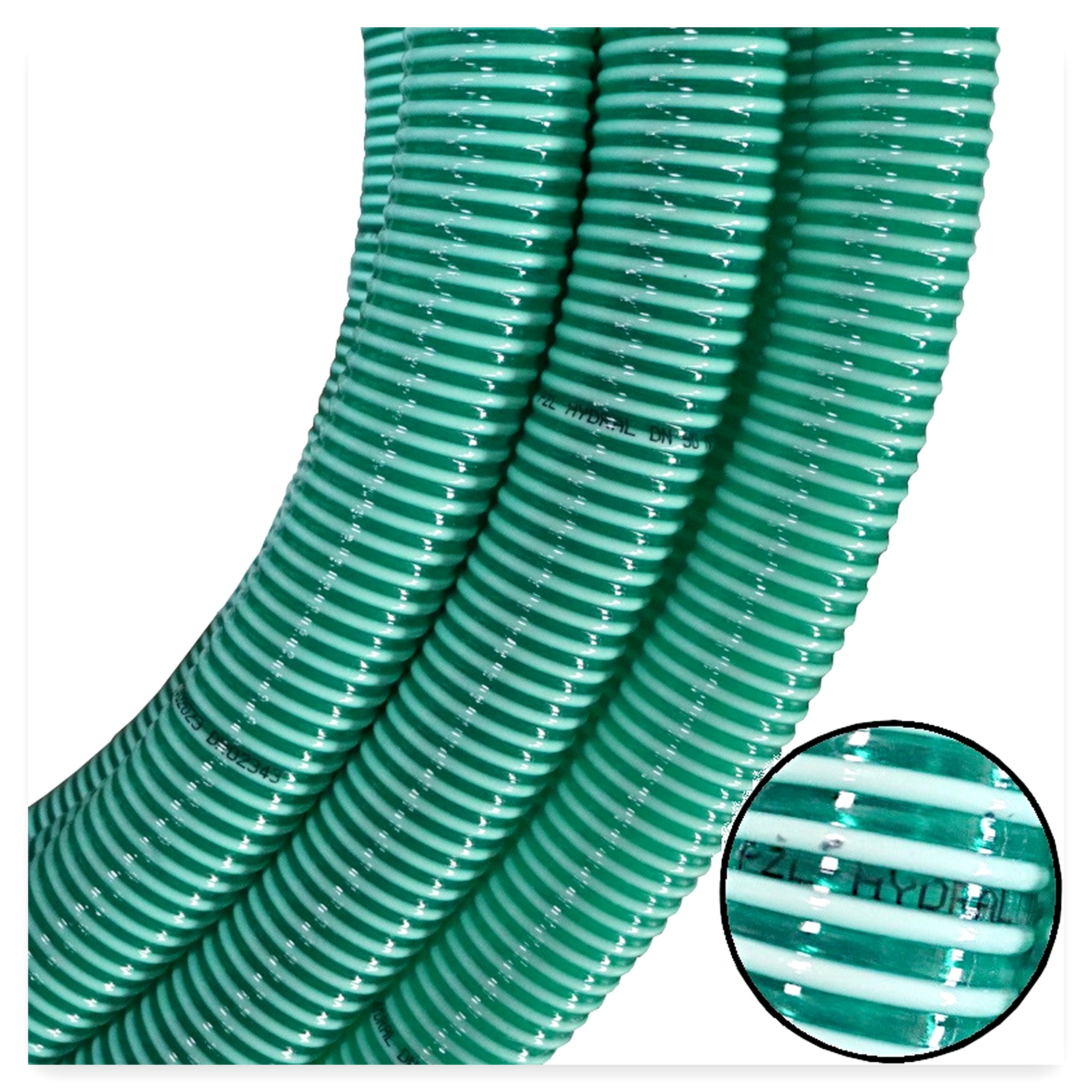 fd300131d0f140c5b272dc621cd0fe8f.jpg Wąż asenizacyjny PVC/PCV ssawno - tłoczący DN50 ( sprzedawany na