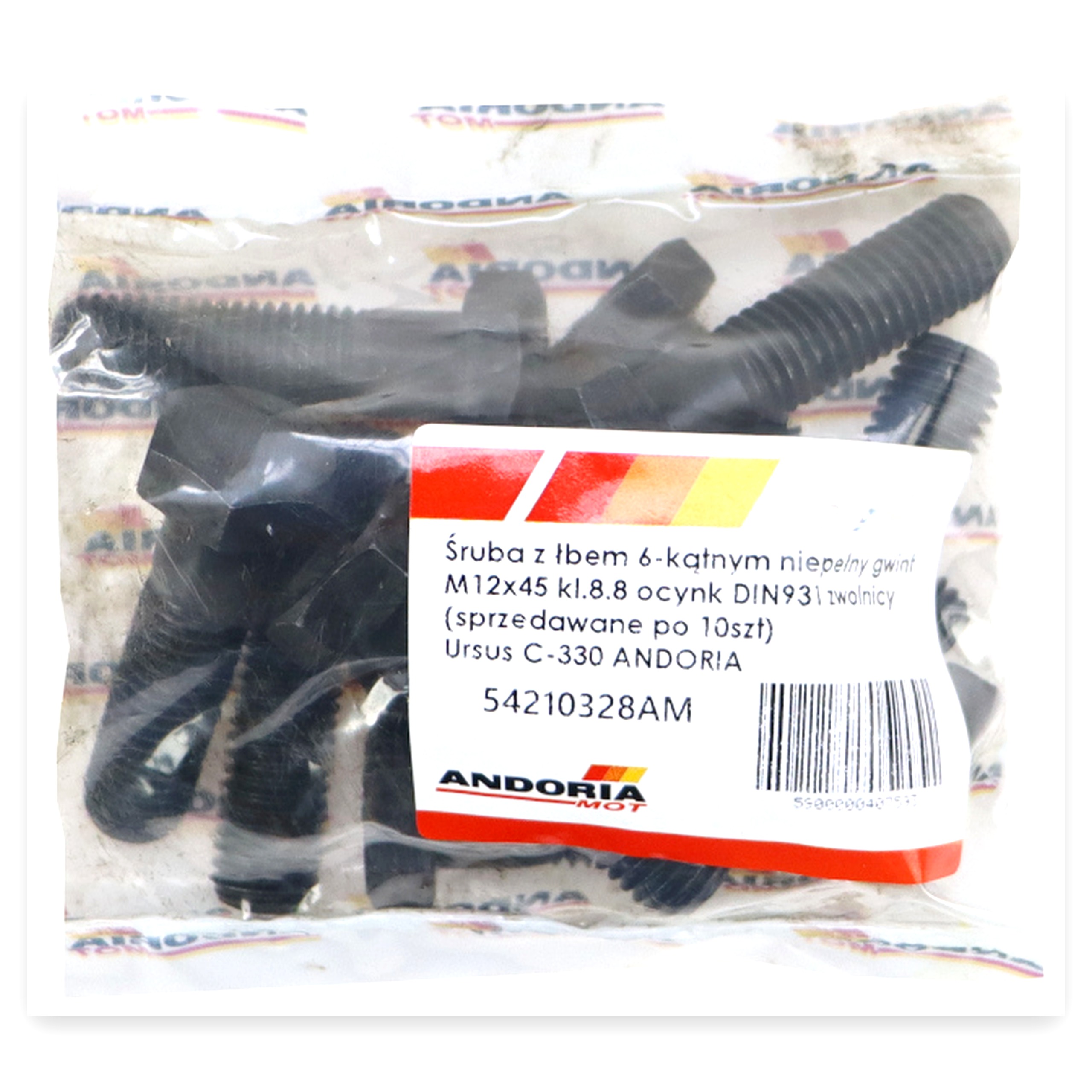 fd53fbfd1eb4a7b169546163edf3d012.jpg Śruba z łbem 6-kątnym niepełny gwint M12x45 kl.8.8 DIN931 zwolnicy (sprzedawane po 10szt) Ursus C-330 ANDORIA widocza cena za 1 sztukę
