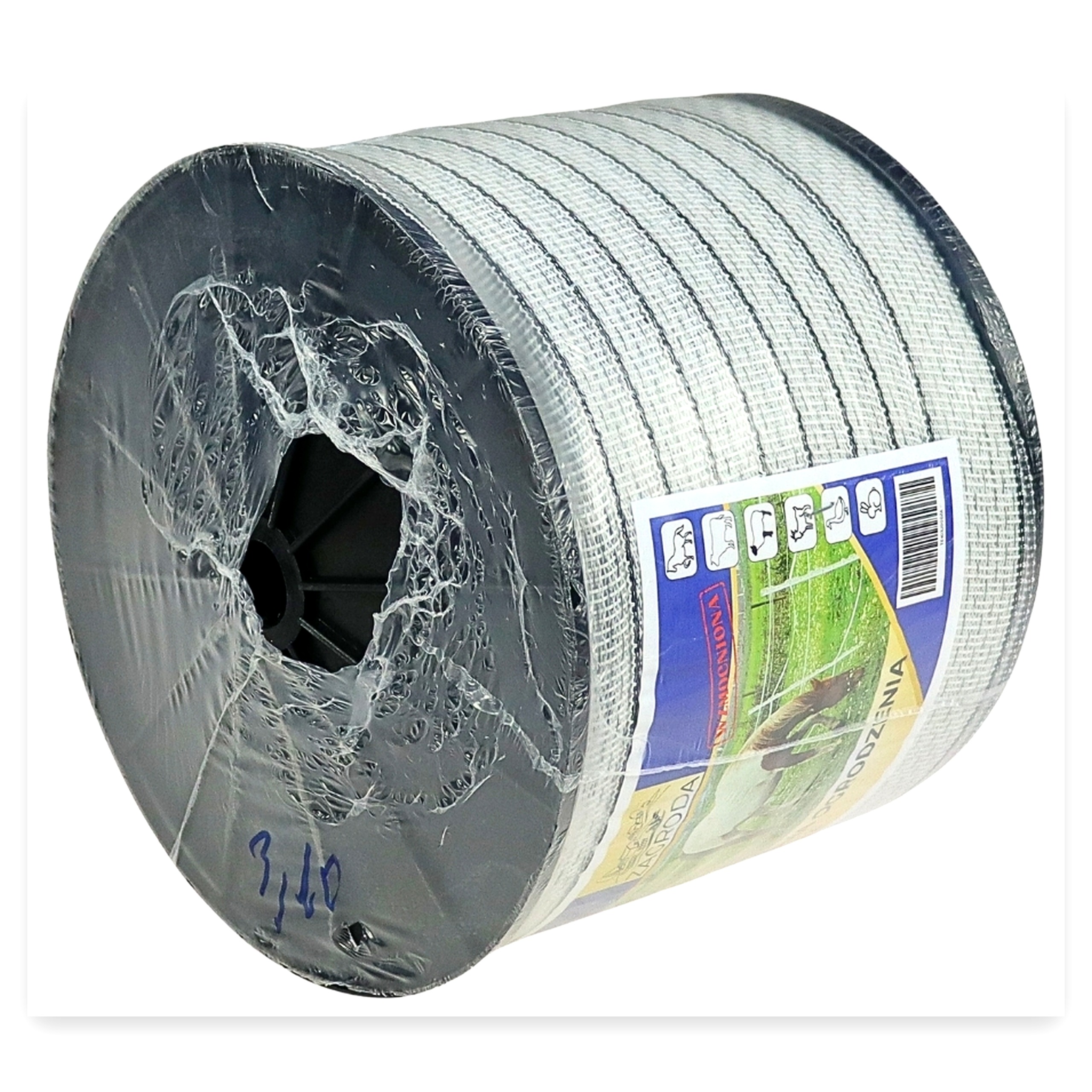 ff5db669f8fac6124a3c913a91111146.jpg Taśma ogrodzenia elektryzatora pastucha wzmocniona 40mmx200 m odporna